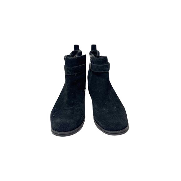 Blondo Women’s Waterproof Black Suede Zip Up Ankle Boots With Buckle Booties 8M - Picture 1 of 7